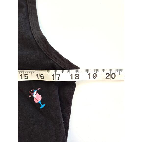 Asphalt Yacht Club Mens Tank Size S Black Pink Cocktail Theme Colorful Summer - Picture 5 of 5